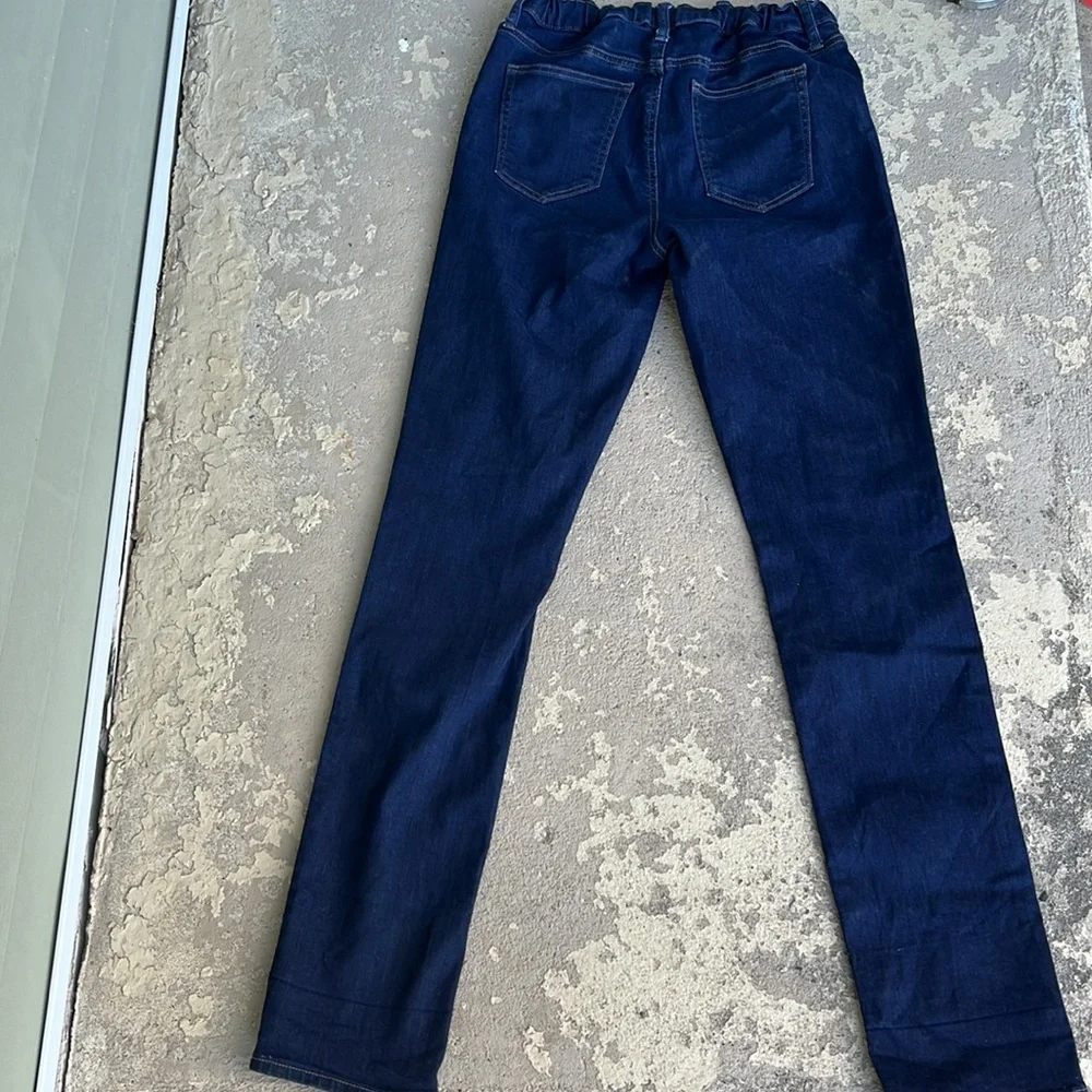 BNWOT Classic straight dark wash tall Gap denim blue jeans - Picture 8 of 14